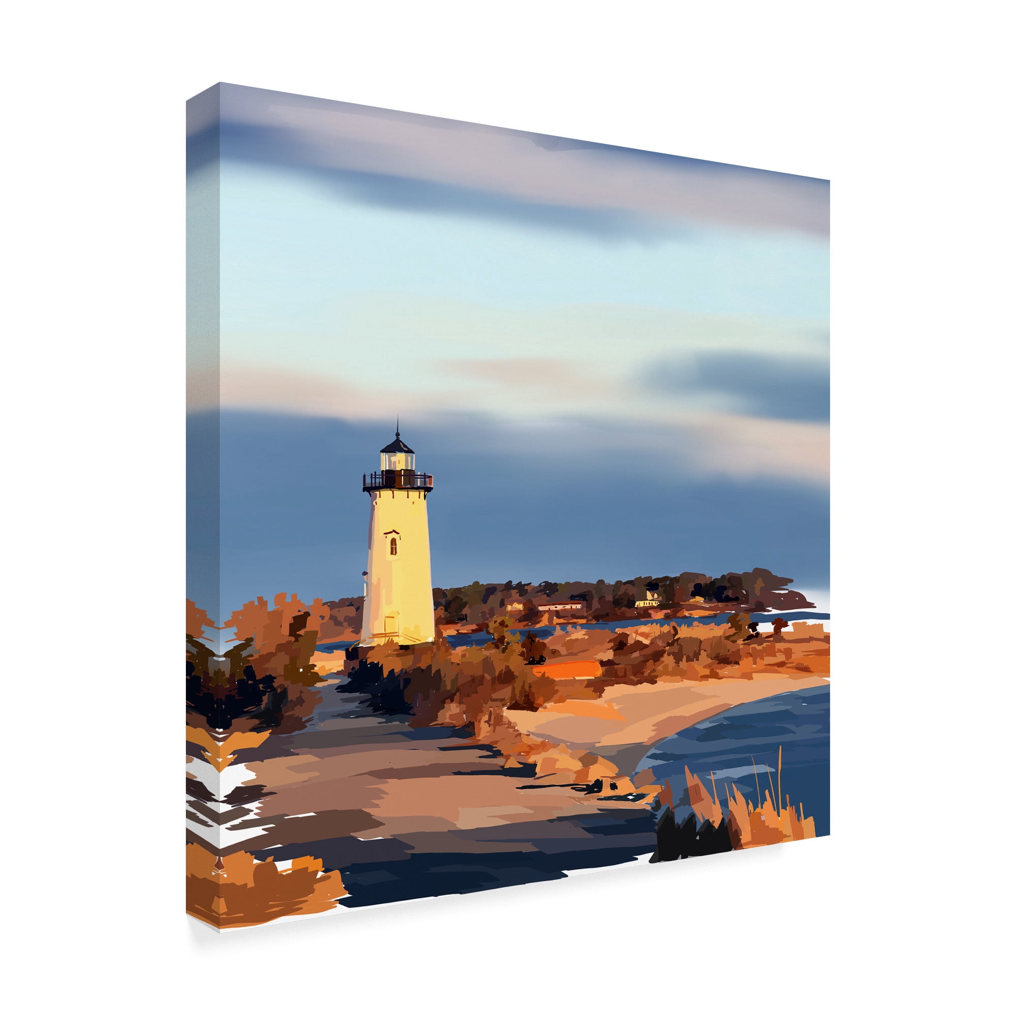 Trademark Fine Art 'Lighthouse Scene II' Canvas Art by Emily Kalina