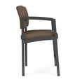 thumbnail image 4 of Lesro Lenox Steel Polyurethane Hip Waiting Room Guest Chair in Charcoal/Castillo Quarry Brown, 4 of 5