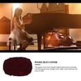 thumbnail image 3 of OULII Piano Seat Cushion Red Silk Elastic Design for Hotel 1Pcs, 3 of 8