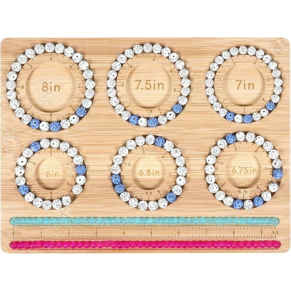 (Large) Bead Board Panel, Bamboo Jewelry Making Tools,Bracelet Making Kit, Strip Jewelry Making Supplies，DIY Crafting Kits Ornament Making Tools