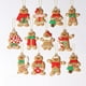 thumbnail image 1 of Adornos colgantes para árbol de Navidad, hombre de jengibre, paquete de 12 muñecos de hombre de jengibre, abalorios colgantes para árbol de Navidad, adornos navideños, adornos de estatua de arcilla de plástico surtidos Ormromra ZJWJ875-1, 1 of 5