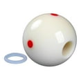 thumbnail image 3 of Bola de Taco de Billar con Orificio, Entrenador de Palo de Billar, Accesorios de Taco de Billar Estable con Orificio de 18mm Y 57,2mm, Entrenador de T Solo bola blanca, 3 of 8