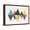 Brown Frame, variant on Art.com Mod Triangles II Retro Art Print by Michael Mullan, Black Frame Wall Art, 29" x 21"