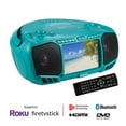 thumbnail image 2 of Aiwa Portable Boombox with 7" LCD Display, Bluetooth, FM Radio, CD/DVD Player, 3W x 2 Speakers with Bass, Supports Roku & Amazon Firestick Streaming, 2 of 9