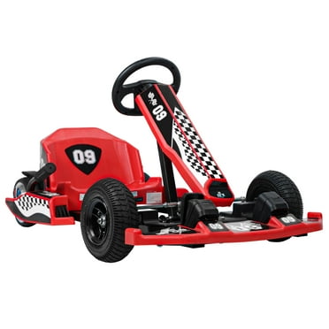AQSQ 36V Extreme Drift Go-Kart Ride-on, Battery Powered, 3 Speeds up to 16MPH, Unisex Design