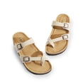 thumbnail image 3 of DREAM PAIRS Women's Casual Slide Sandals Cork Footbed with Adjustable Straps and Arch Support Flats, 3 of 6
