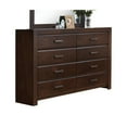 thumbnail image 7 of Attractive Walnut Finish Bedroom Set 4pc Queen Size Bed Nightstand Dresser Mirror Transitional Furniture, 7 of 7