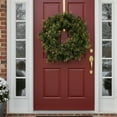 thumbnail image 2 of Northlight 24" Unlit Mixed Pine Glittered Pine Cone Artificial Christmas Wreath, 2 of 3