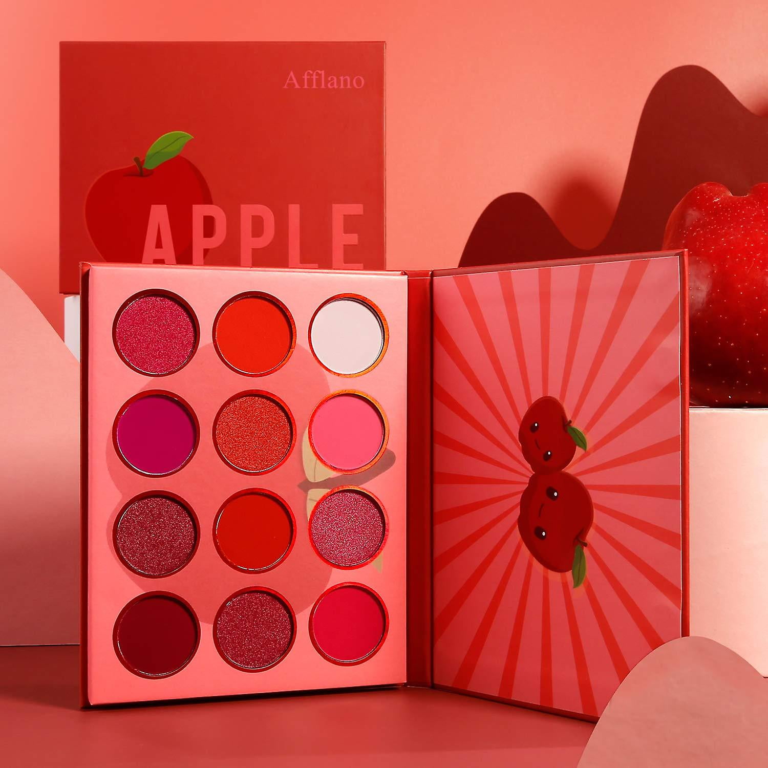 Red and black eyeshadow palette discount