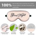 thumbnail image 2 of Silk Eye Sleep Mask Adjustable Strap, Comfortable & Soft Eye Mask Satin Eye Mask, Blindfold Eyeshade for Men & Women for A Full Night's Sleep (Pink Go, 2 of 5