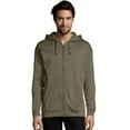 thumbnail image 2 of Hanes Men's and Big Men's Sport Performance Fleece Full-Zip Hoodie, Up to Size 2XL, 2 of 3
