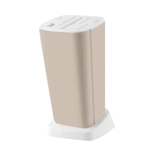 Soporte de Cuchillo de Cocina de Plástico Juego de Bloques de Cuchillos Estante Beige SM SunniMix Portacuchillos de cocina de plástico