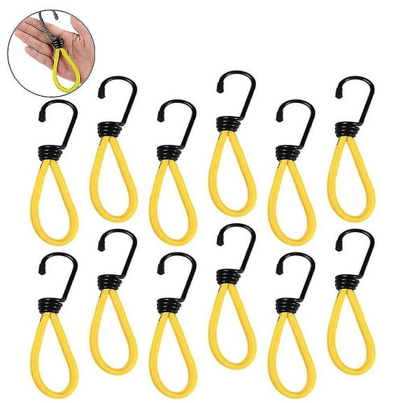 Multipurpose Mini Bungee Cords, High Elasticity Straps For Quick And Easy Securing, With UV Protection For Extended Outdoor Use (12Pcs)