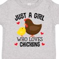 thumbnail image 4 of Inktastic Just a Girl Who Loves Chickens Girls Toddler T-Shirt, 4 of 5