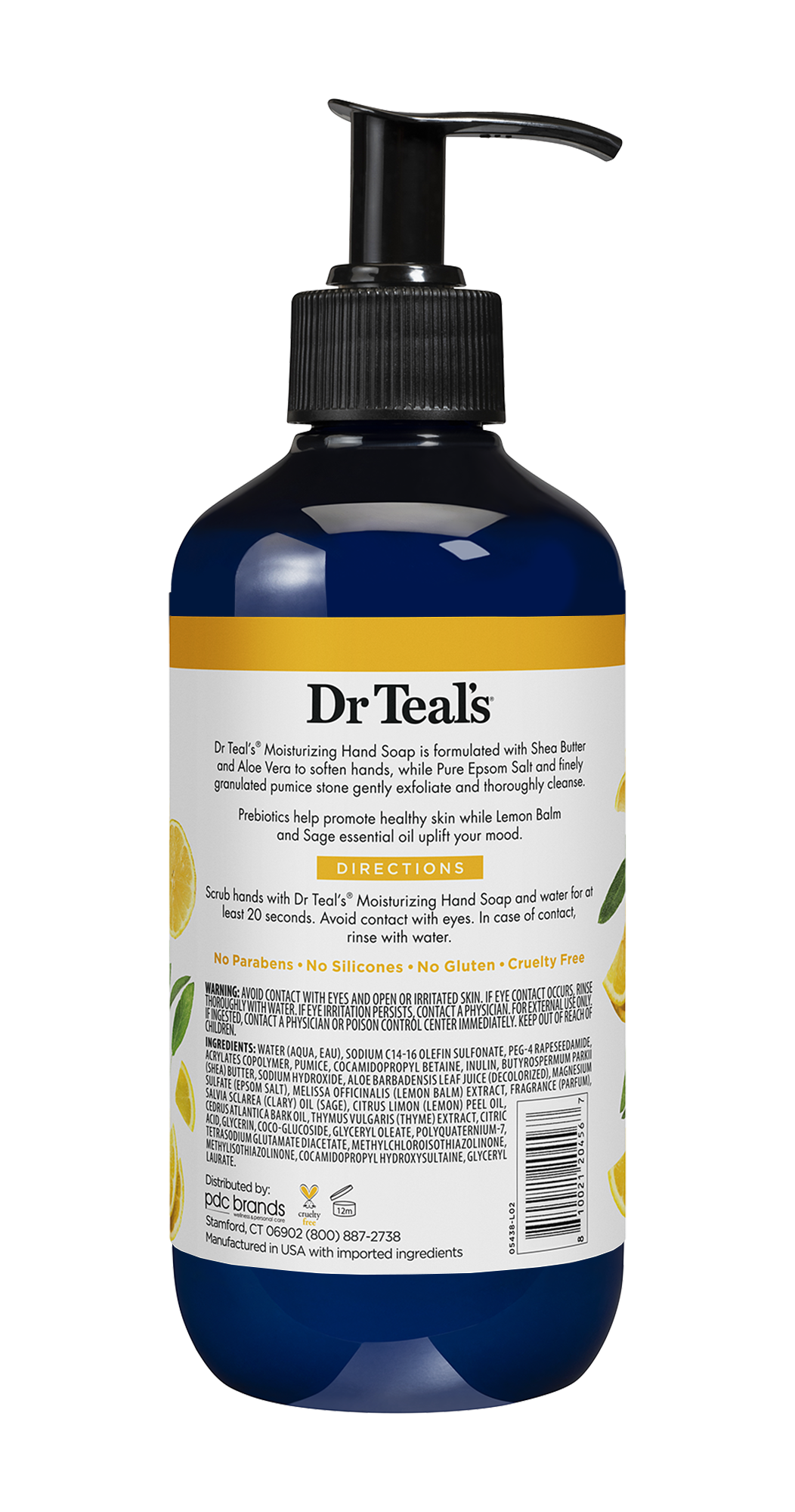 Dr Teal's Moisturizing Hand Soap, Prebiotic with Lemon Balm & Sage Essential Oil, 12.5 fl oz - image 7 of 7