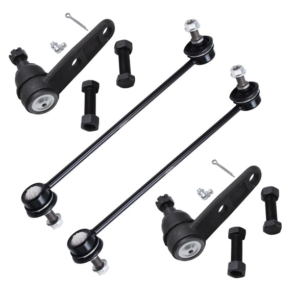 Detroit Axle - Front Lower Ball Joints and Stabilizer Sway Bars Replacement for Chevrolet Aveo Aveo5 Pontiac G3 Wave Suzuki Swift - 4pc Set