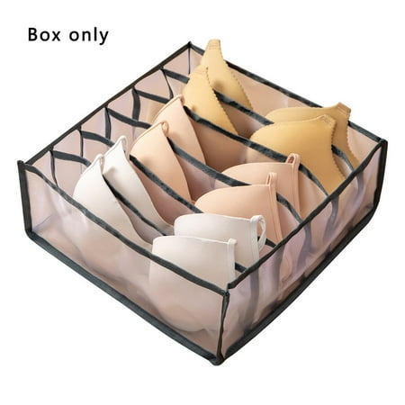 

TOP.ONE Underwear Organizer Bra Panty Clothes Storage Box For Wardrobe Drawer Household Separated Underwear Storage Foldable Drawer