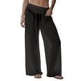 thumbnail image 2 of Delayuji Women's Cover Up Pants Transparency Mesh Chiffon Beach Pants Wide Leg Pant Bikini Bottom Cover Up, 2 of 5