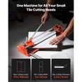 thumbnail image 2 of 17-Inch Manual Tile Cutter For Wall & Polished Tiles Double Rails For Precise Cutting Tungsten Carbide Wheel Non-Slip Handle Anti-Displacement Pressure Rod Precise Cuts For Pros & Beginners, 2 of 10