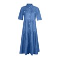 thumbnail image 3 of Pisexur Robes pour Femmes Mode Été Décontractée Jupe en Denim Multi-Boutons Jupe en Denim Multi-Poches, 3 of 5