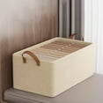 thumbnail image 2 of Ovzne Fabric Storage Box – Compartmentalized Organizer For Clothes Small Items, 2 of 6