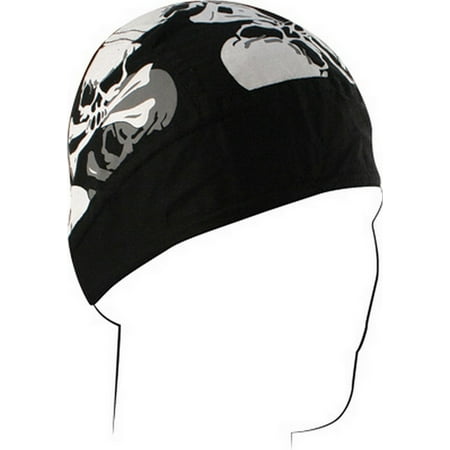 FLYDANNA;, 100% COTTON, SKULL COLLAGE (B & W)