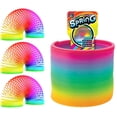 thumbnail image 1 of JA-RU Juego de 3 Resortes Arcoíris Grandes para Niños - Juguete Antiestrés, 1 of 7