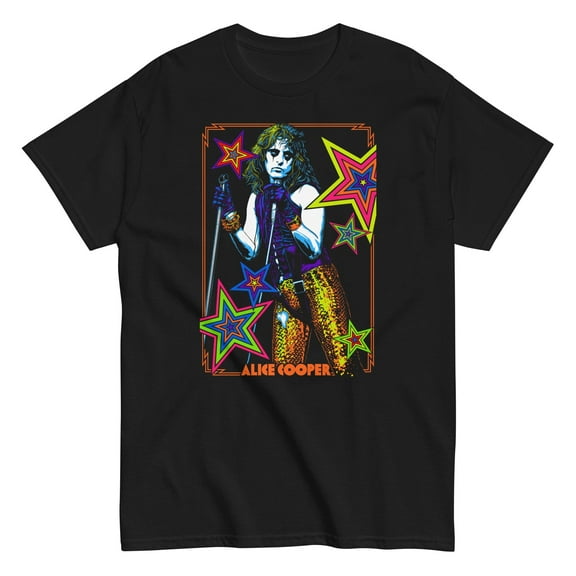 Alice Cooper - Stars Unisex T-Shirt - Black - Small