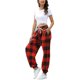 thumbnail image 3 of Puntoco Pantalones de chándal con estampado navideño para mujer Cintura alta Deportivo Gimnasio Ajuste atlético Jogger Pantalones Baggy Lounge Pants con bolsillos Puntoco Puntoco-3086, 3 of 6