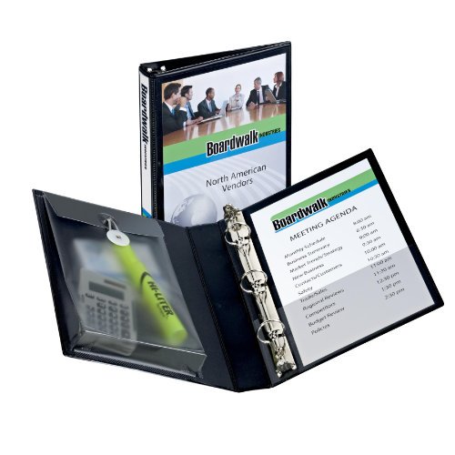 Avery Protect and Store View Binders with 1Inch Round Ring, Black, 5.5
