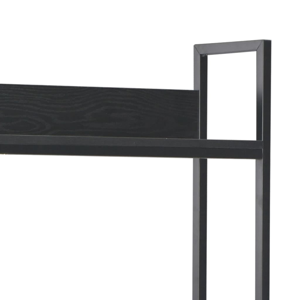 Computer Desk, Industrial Home Office Workstation, PC Study Writing Working Table Furniture, Black