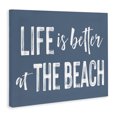 thumbnail image 2 of Stupell Industries Coastal Life Better At Beach Blue Canvas Art, 40 x 30, by Lettered and Lined, 2 of 8
