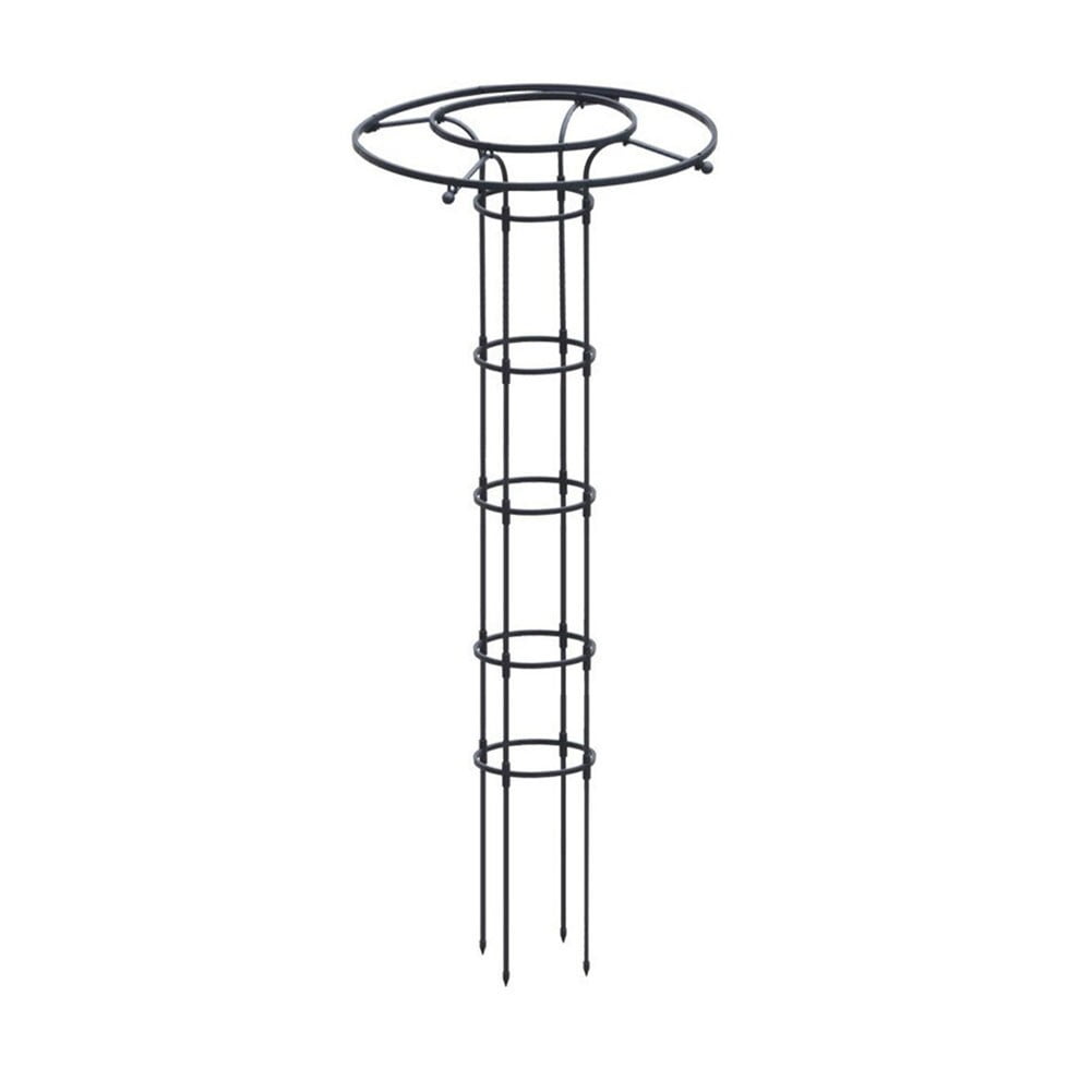 Fankenuo 1PC Plant Support Frame Black Outdoor Climbing Plant Garden Grid Frame Arched Grid Frame Vine Support 90/120/150/180/210CM Parts 120cm
