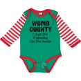 thumbnail image 3 of Inktastic Womb County I Just Did 9 Months on the Inside Boys or Girls Long Sleeve Baby Bodysuit, 3 of 5