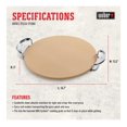 thumbnail image 4 of Gourmet BBQ System Pizza Stone with Carry Rack,16.7" Long, 4 of 9