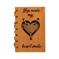 thumbnail image 1 of Wooden Heart Shaped Valentine's Day Greeting Card For Lovers Greeting Organizer Book with Pockets Valentines Day Husband Mixed Cards for All Occasions Colorful Cards And Envelopes Message Cards, 1 of 4