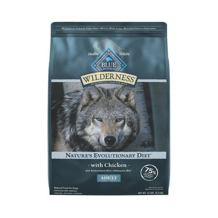 UPC: 0840243148288 | Blue Buffalo Wilderness High Protein Natural Adult Dry Dog Food plus Wholesome Grains Chicken 13 lb bag