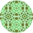 thumbnail image 1 of Ahgly Company Machine Washable Indoor Round Transitional Jade Green Area Rugs, 5' Round, 1 of 7