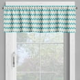 thumbnail image 4 of Ambesonne Teal Valance & Curtain, Zigzag Chevron Classical, 55"x24", Cream Teal, 4 of 6