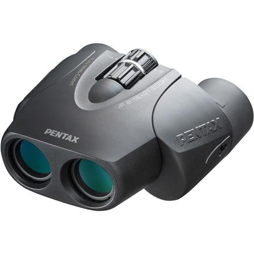 Pentax 8-16x21 UP Series Zoom Weather Resistant Porro Prism Binocular with 5.0-3.0 Degree Angle of View, Black