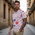 thumbnail image 3 of Jeiento Matching Golf Shirts for Couples Men's Zipper Shirts for Work Business Sport Patriotic Star Design Casual Breathable Sleeveless Tennis Shirt for Women, Men's 2XL, 3 of 6