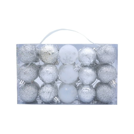 

Jungdeepe Jungdeepe 30Pcs Christmas Baubles Wire Garland Christmas Winter Decorative Garland Winter Christmas Hanging Snowflake Decorations Winter Candle Rings for Chandelier Window Wreath with Cotton