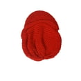 thumbnail image 4 of Crochet Beanie Visor with Scarf - Red, 4 of 5