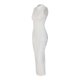 thumbnail image 3 of WILLBEST Vestido Casual De Moda Para Mujer, Cuello Redondo, Sin Mangas, Corte Entallado, Falda Midi Con Abertura, 3 of 3