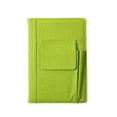 thumbnail image 3 of Refillable Lined Meeting Journal Notebook, A5 Size Hardcover Journal Notebook for Women Men, Thick Paper Notebook with Front Pockets and Pen Pocket, Daily Journal for Writing, 3 of 5