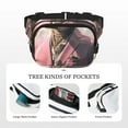 thumbnail image 5 of Easygdp Stylish Kangaroo In Suit Fanny Packs for Women Men, Belt Bag, Fashion Crossbody Bags, for Workout/Running/Hiking, 5 of 9