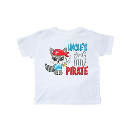 

Inktastic Uncle s Little Pirate Cute Raccoon with Sword Gift Toddler Boy or Toddler Girl T-Shirt