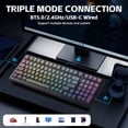 thumbnail image 3 of Teclado Mecánico Inalámbrico para Juegos Aula F99 con Retroiluminación RGB, 3 of 8