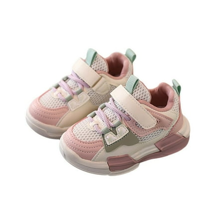 

Synpos Flats Sneakers Anti-Slip Soft Bottom Children s Sports Shoes Outdoor Kids Shoes Breathable Mesh Shoes Board Shoes