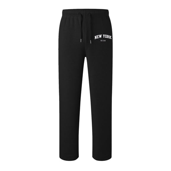 MDUKONU Boys Girls Baggy Sweatpants Straight Leg Relaxed Fit Athletic Pants with Pockets Lightweight Sports Joggers Trousers Size: 6-7 Years Black